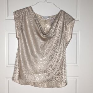 Elizabeth and James Beige Leopard Medium Shirt